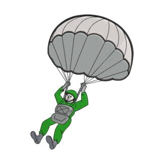 PARAQUEDISTA COM PARAQUEDAS