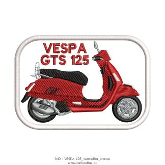 Vespa 125 vermelha
