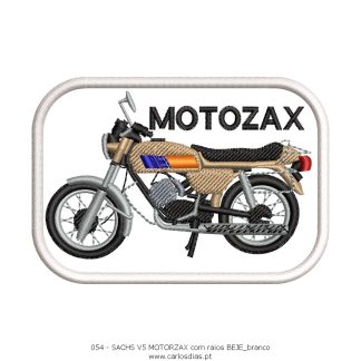 SACHS V5 MOTORZAX azul com raios