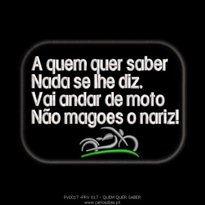 Quem quer saber nada se lhe diz.