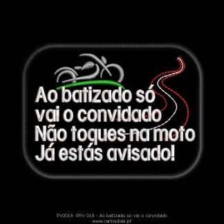 Ao batizado só vai o convidado!